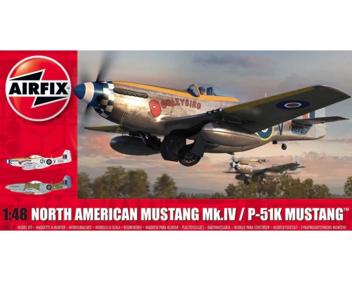 Airfix 05137 - NORTH AMERICAN MUSTANG MK.IV / P-51K MUSTANG