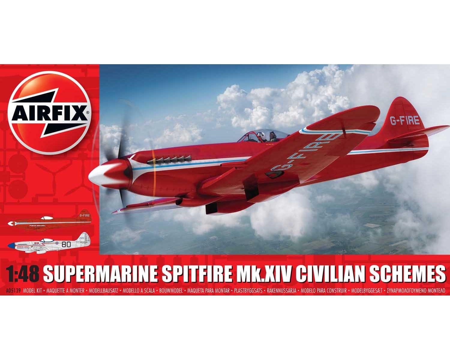 Airfix 05139 - SUPERMARINE SPITFIRE MKXIV RACE SCHEMES