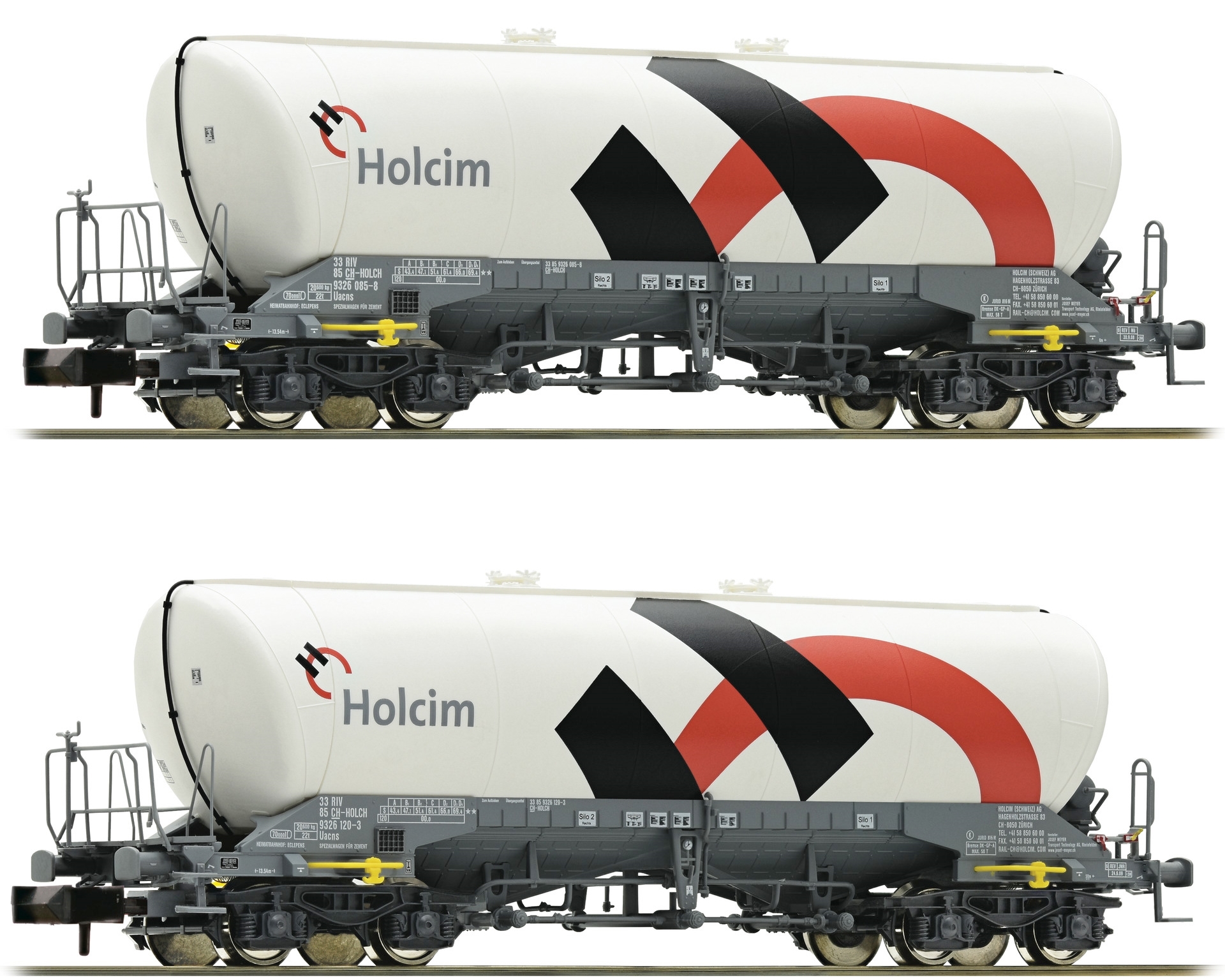 Fleischmann 848901 - 2 SILOWAGENS HOLCIM