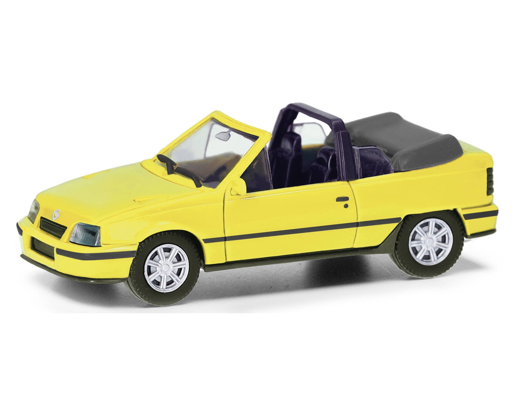 Herpa 421027 - OPEL KADETT E GSI CABRIO, GEEL