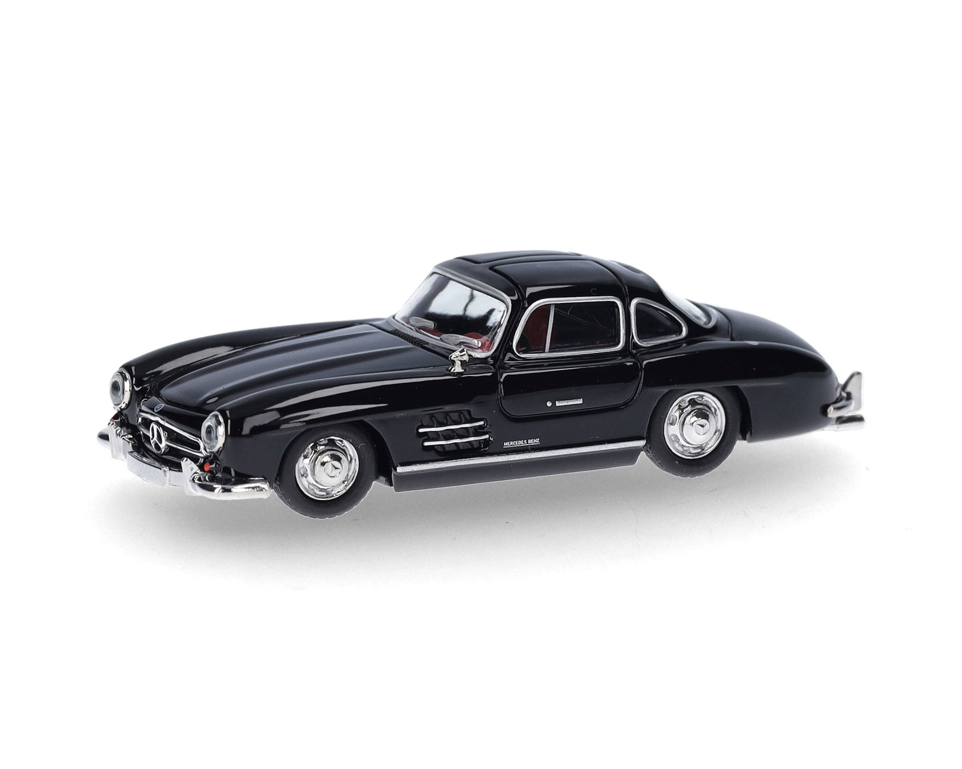 Herpa 421089 - MERCEDES BENZ 300 SL (VLEUGELDEUR), ZWART