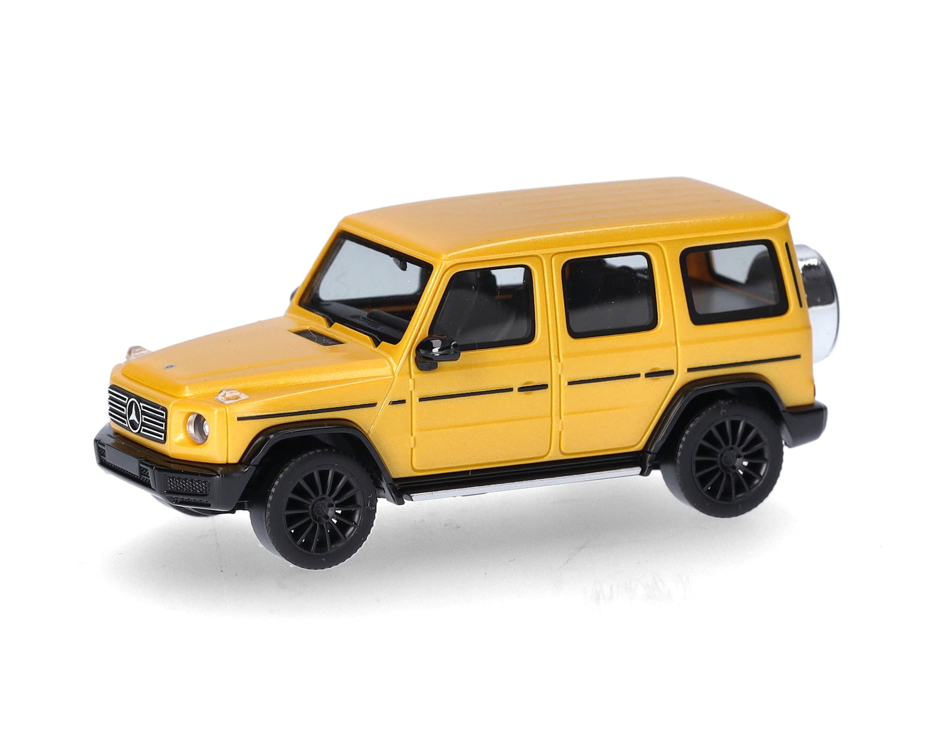 Herpa 430760.004 - MERCEDES BENZ G AMG-VELGEN, GEEL METALLIC