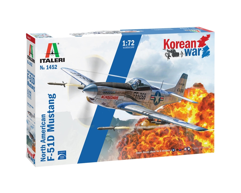 Italeri 1452 - 1/72 NORTH AMERICAN F-51D KOREAN WAR