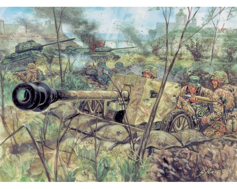 Italeri 6096 - 1/72 PAK 40 AT GUN & CREW WWII