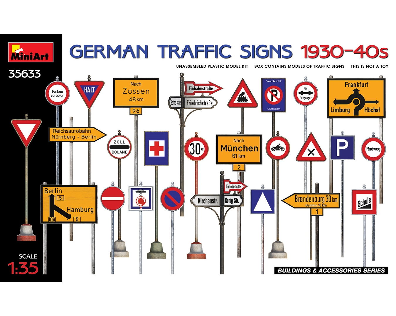 GERMAN TRAFFIC SIGNS 1930-40S