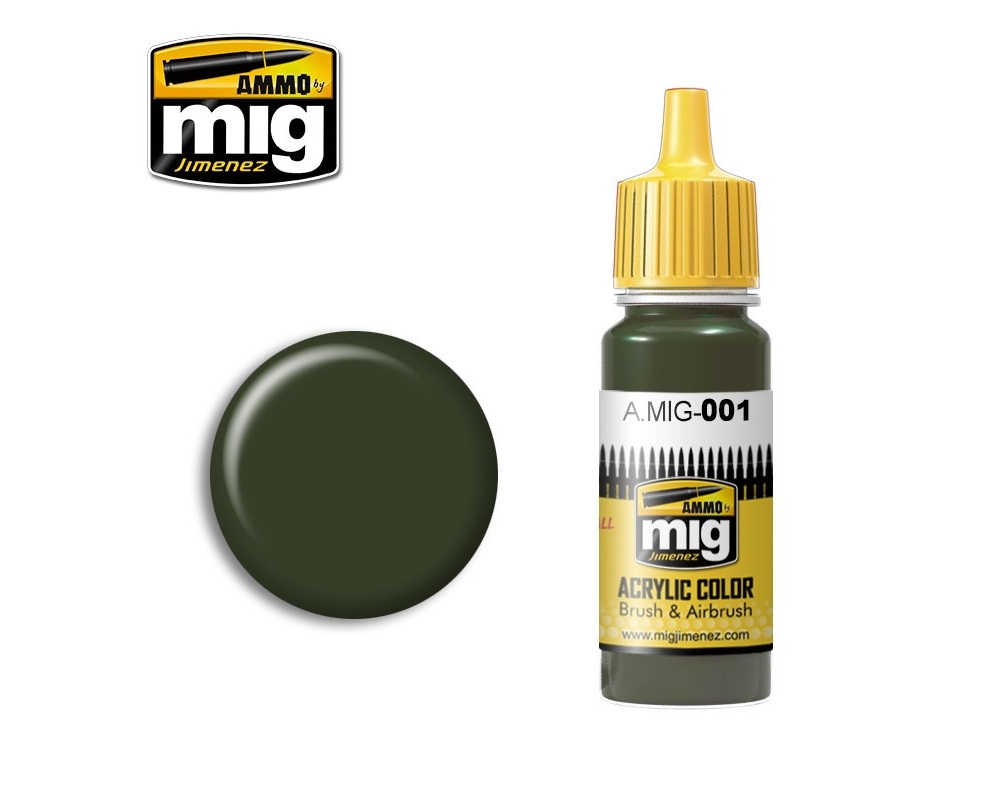 ACRYLIC COLOR RAL 6003 OLIVE GREEN OPT. 1 JAR 17ML