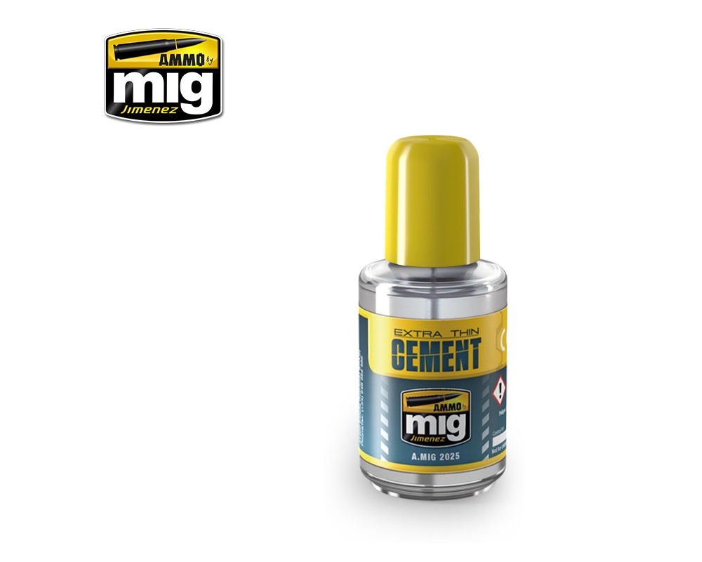 EXTRA THIN CEMENT (POLYESTER PLASTIC GLUE) 30 ML