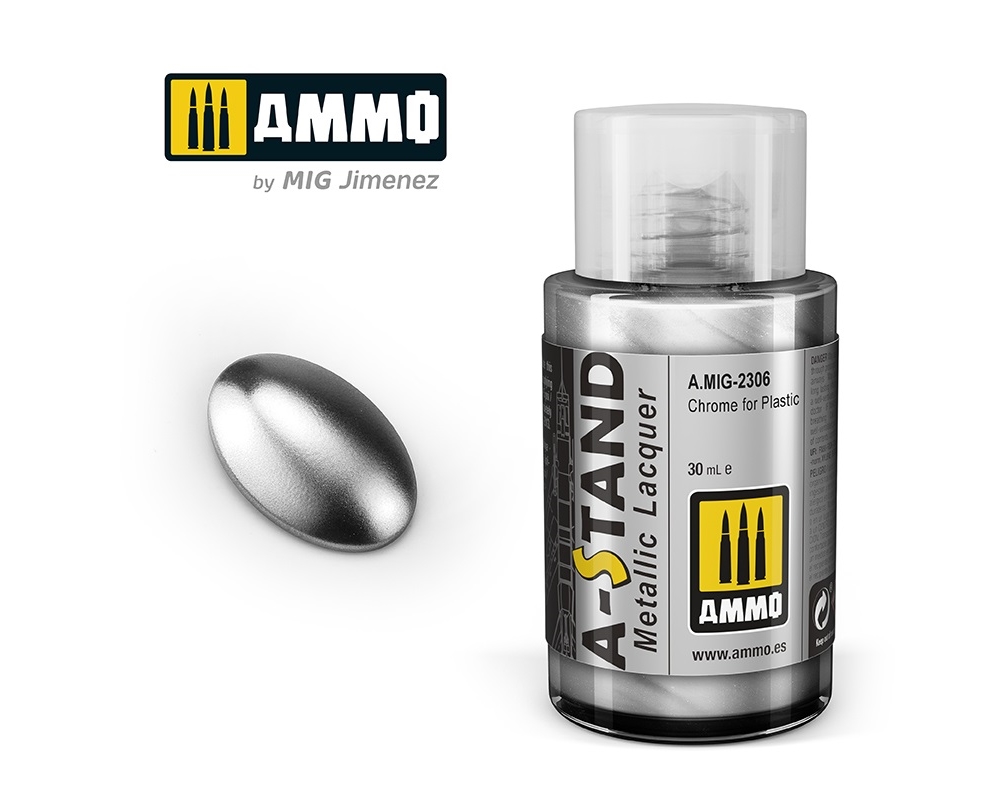 AMMO A-STAND CHROME FOR PLASTIC 30ML JAR