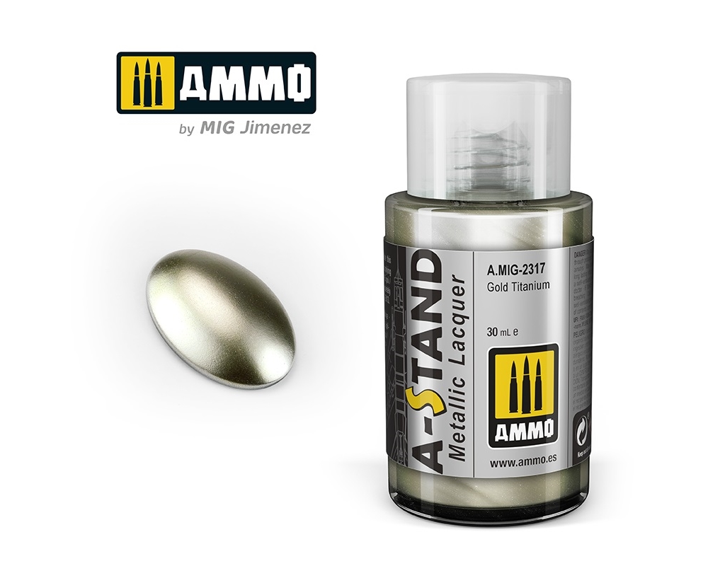 AMMO A-STAND GOLD TITANIUM 30ML JAR
