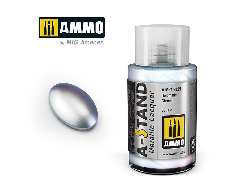 AMMO A-STAND HOLOMATIC CHROME 30ML JAR