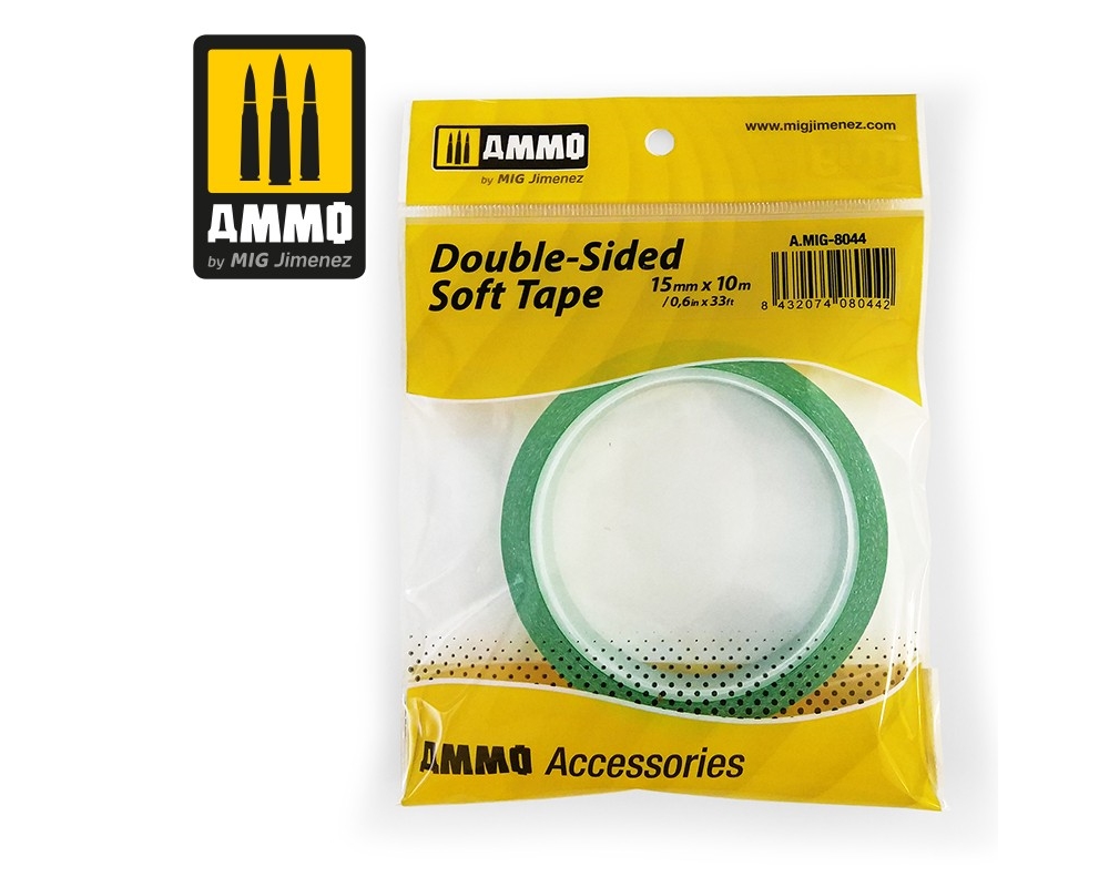 DOUBLE-SIDED SOFT TAPE 15MM X 10M