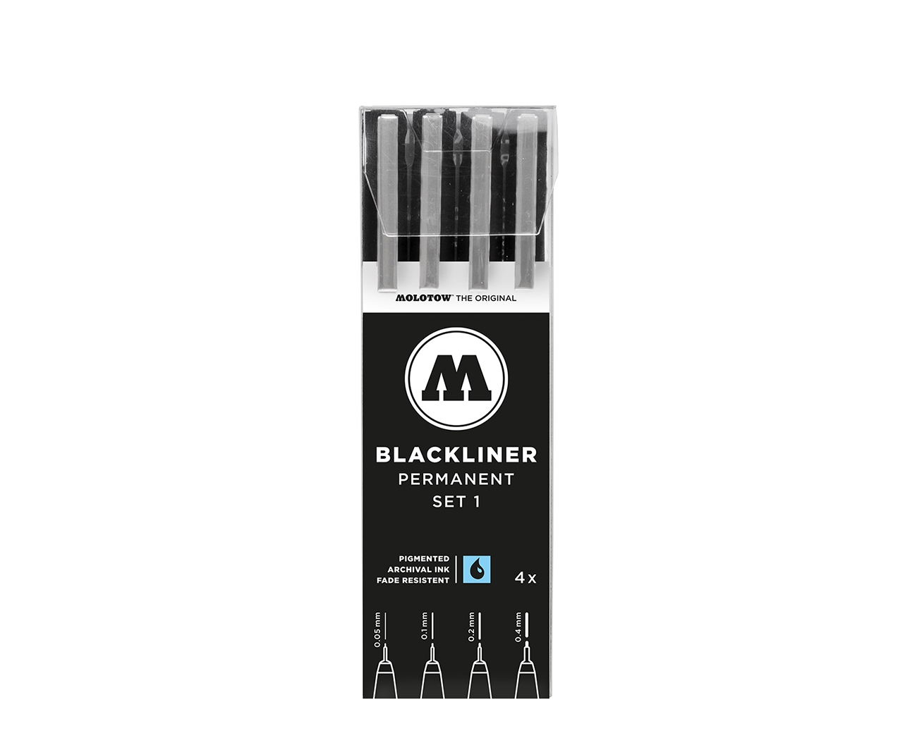 MOLOTOW BLACKLINER SET0,05-0.1-0.2-0.4