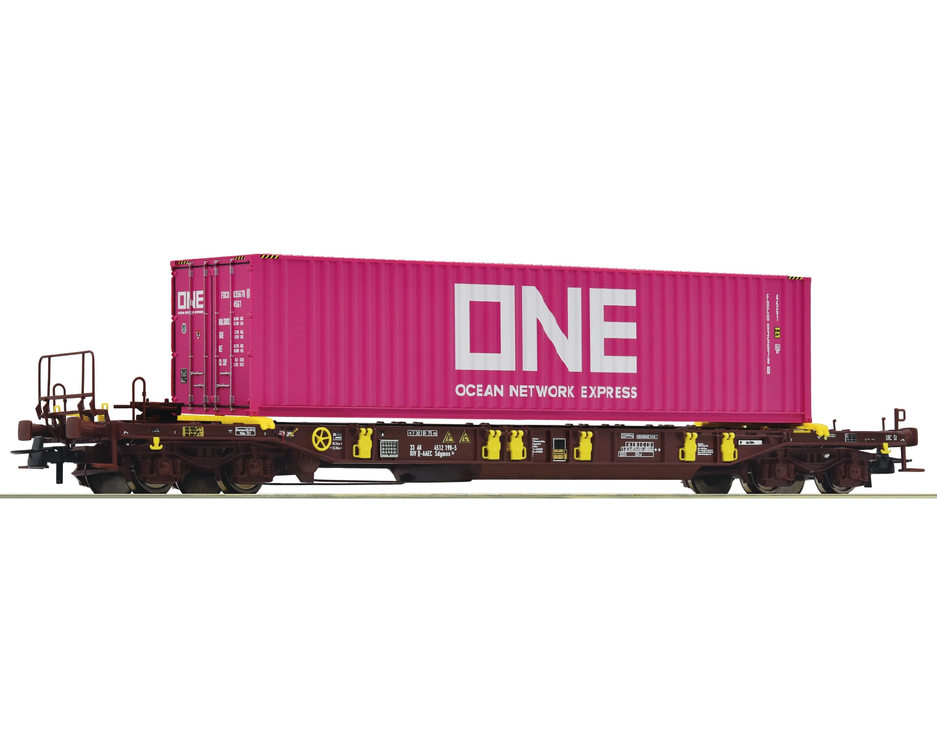 Roco 76234 - DRAAGWAGEN T3 AAE+ONE CONTAINER