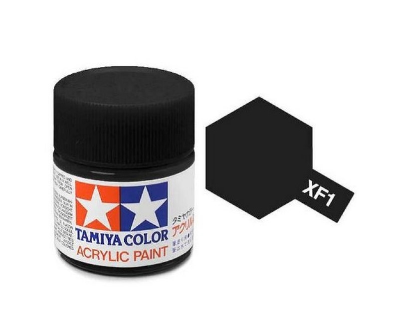 Tamiya 81301 - XF-1 SCHWARZ MATT 23ML GLAS