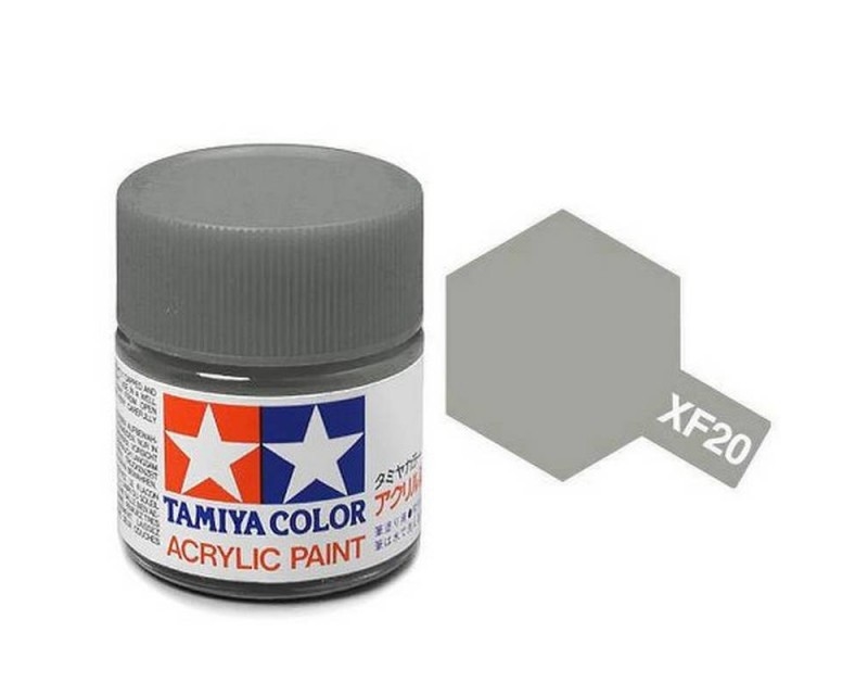 Tamiya 81320 - XF-20 MITTELGRAU MATT 23ML GLAS