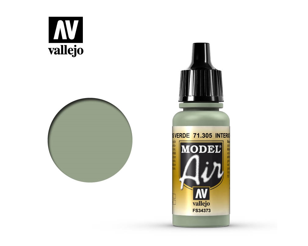 Vallejo 71305 - MODEL AIR 305 - INTERIOR GREY GREEN
