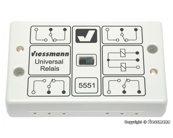 Viessmann 5551 - UNIVERSEEL RELAIS 1X4 OM